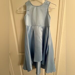 Baby blue short long dress